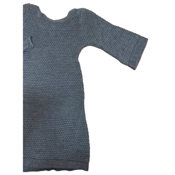 Admit One Womens Grey Knit Sweater Dress With Button Detail Size L 100% Acrylic - Picture 3 of 5